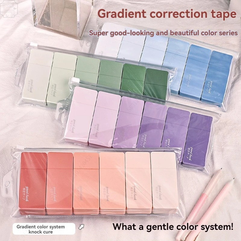 6Pcs 귀여운 마카롱 수정 테이프 학생을위한 카와이  - Correction Tape Roller 리뷰 및 가격