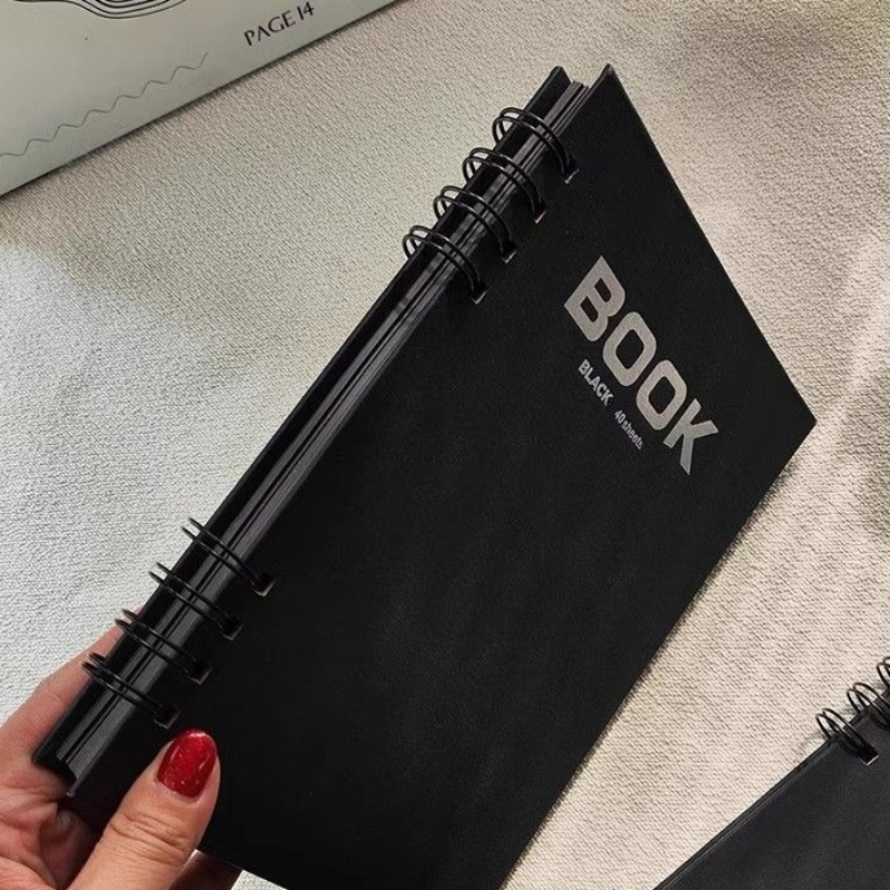 A4 사이즈 검은색 카드 스케치북, 이중 철제 링 제본 - Art Sketchbook Ring 리뷰 및 가격