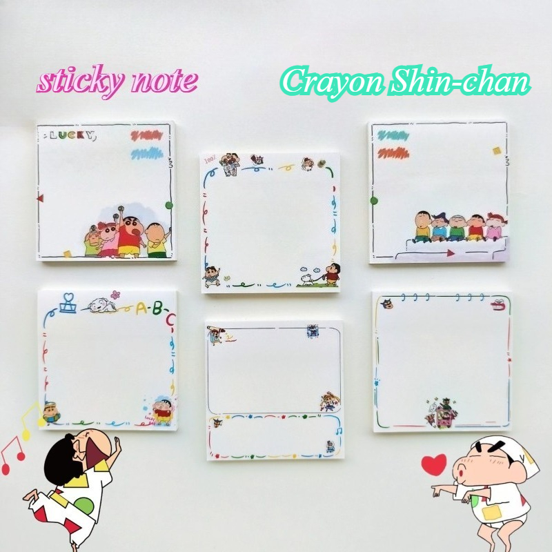 짱구는 못말려 만화 캐릭터가 그려진 귀여운 메모지, 학 - Stationery Supplier 리뷰 및 가격