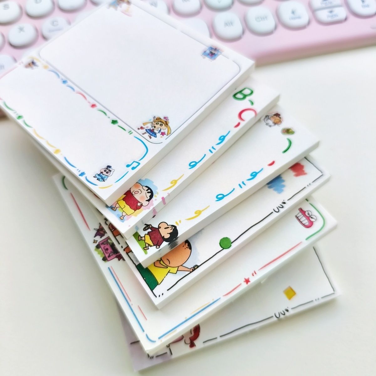 짱구는 못말려 만화 캐릭터가 그려진 귀여운 메모지, 학 - Stationery Supplier 리뷰 및 가격